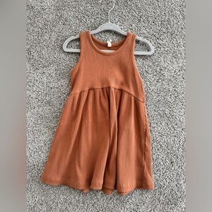 Quincy Mae Sleeveless Tan Dress 2-3T